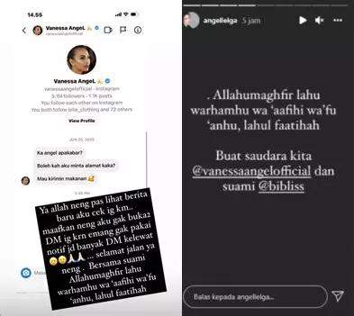 Angel Lelga baca dm Vanessa Angel © 2021 brilio.net Angel Lelga baca dm Vanessa Angel © 2021 brilio.net