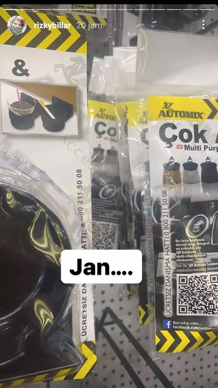 Rizky Billar sambung kata pakai merek Turki © 2021 brilio.net