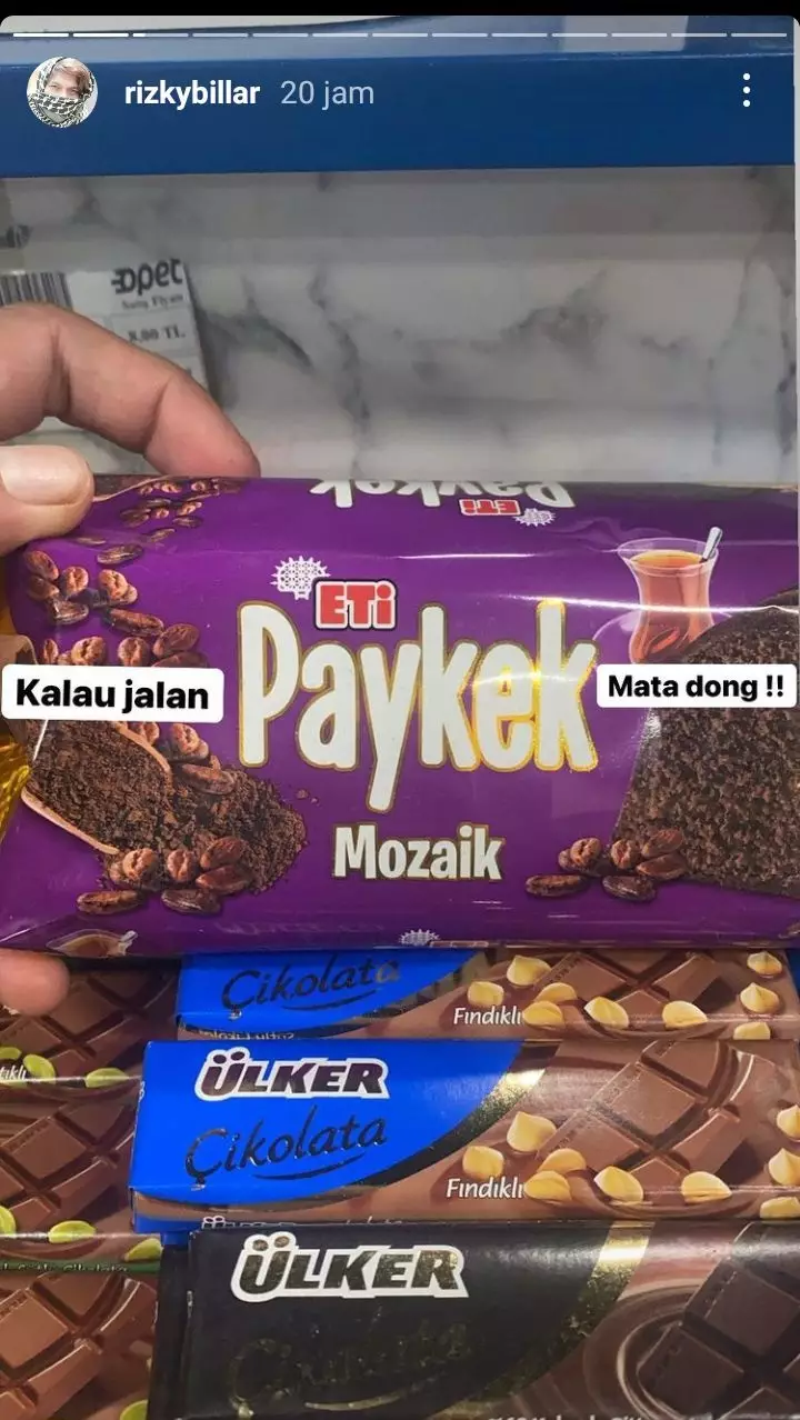 Rizky Billar sambung kata pakai merek Turki © 2021 brilio.net