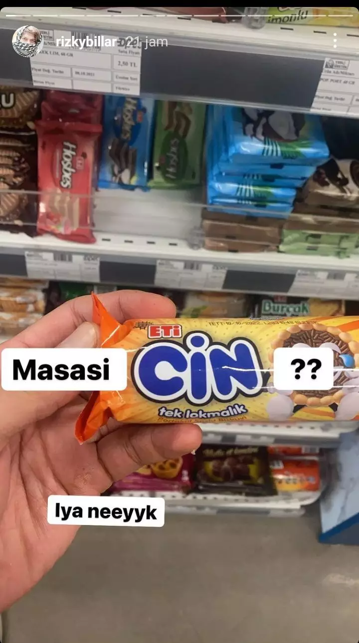 Rizky Billar sambung kata pakai merek Turki © 2021 brilio.net