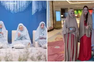 Gaya 7 seleb hadiri pengajian pranikah Ria Ricis