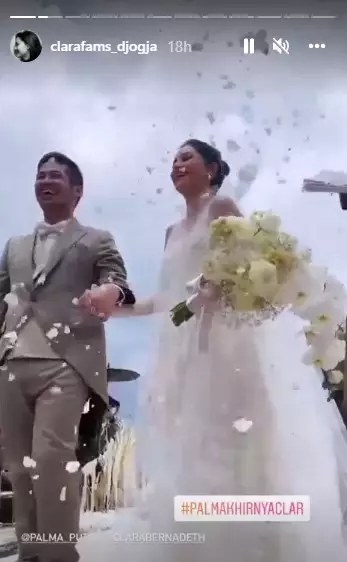Momen pernikahan Clara Bernadeth © Instagram Momen pernikahan Clara Bernadeth © Instagram