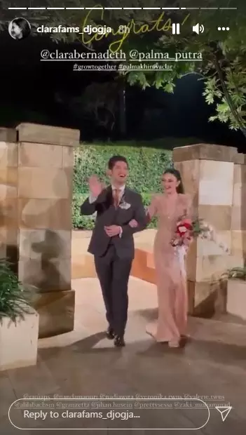 Momen pernikahan Clara Bernadeth © Instagram Momen pernikahan Clara Bernadeth © Instagram