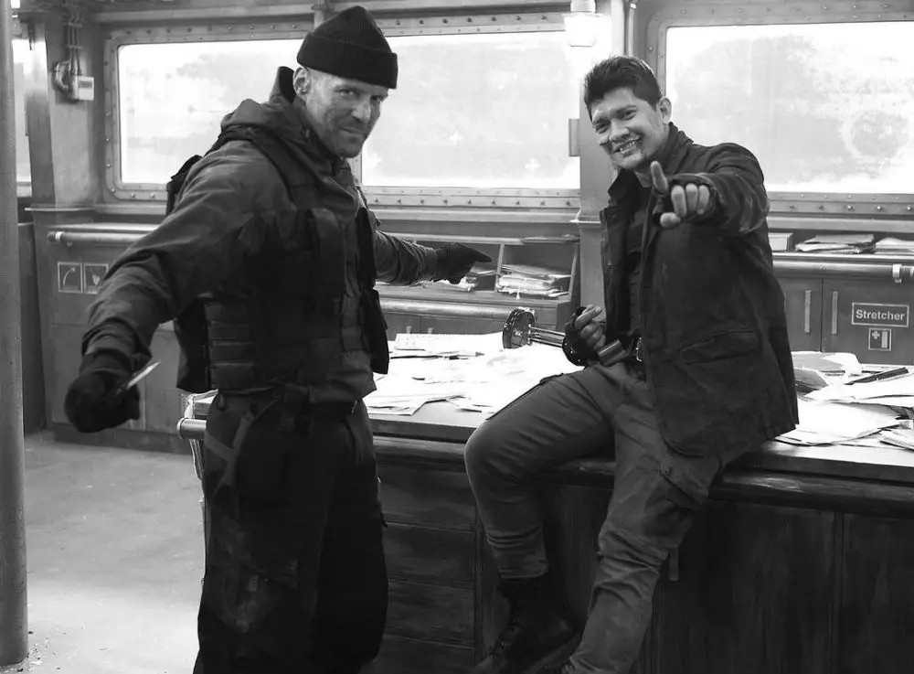 Potret Iko Uwais dan Jason Statham © Instagram