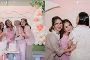9 Momen baby shower Nola B3, meriah dapat kejutan dari sahabat