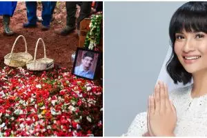 Makam Vanessa Angel banyak peziarah, ibu pedagang ini dapat berkah