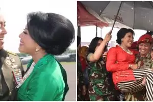 8 Momen calon Panglima TNI Andika Perkasa dan istri, selalu mesra