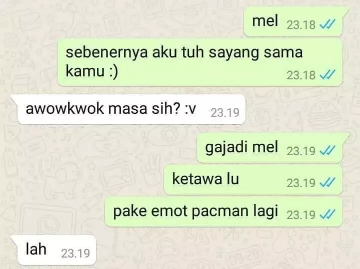 chat cinta nggak harus memiliki nyesek © 2021 instagram.com