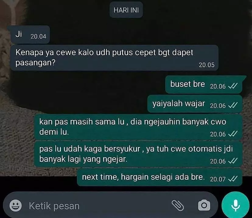 chat tanya temen kocak © 2021 Instagram