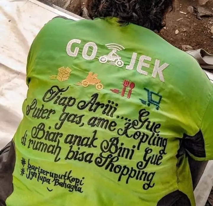 kata-kata motivasi dari driver ojek online lucu © 2021 instagram.com