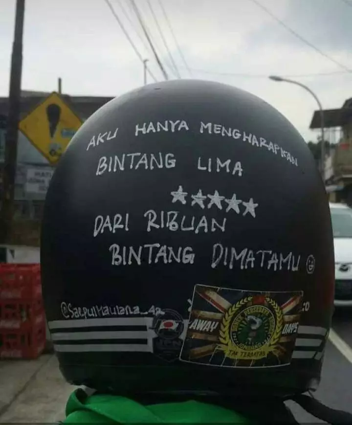 kata-kata motivasi dari driver ojek online lucu © 2021 instagram.com