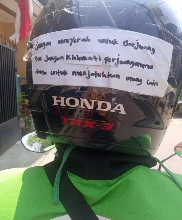 kata-kata motivasi dari driver ojek online lucu © 2021 instagram.com