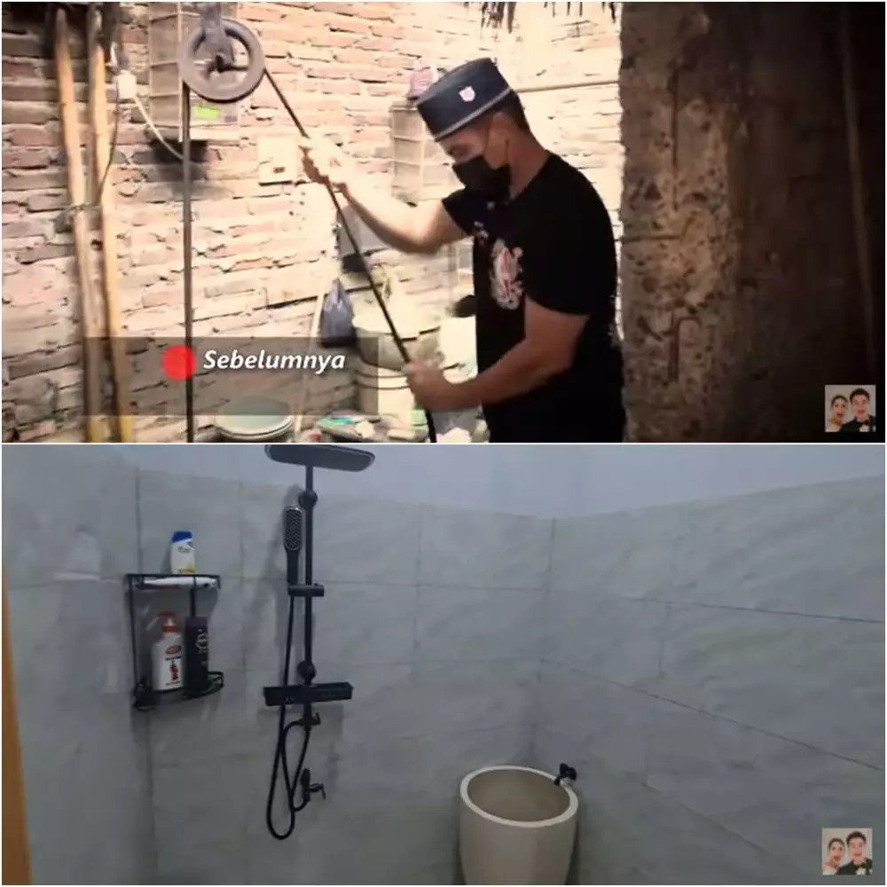 potret rumah satpam kantor baim usai renovasi © YouTube