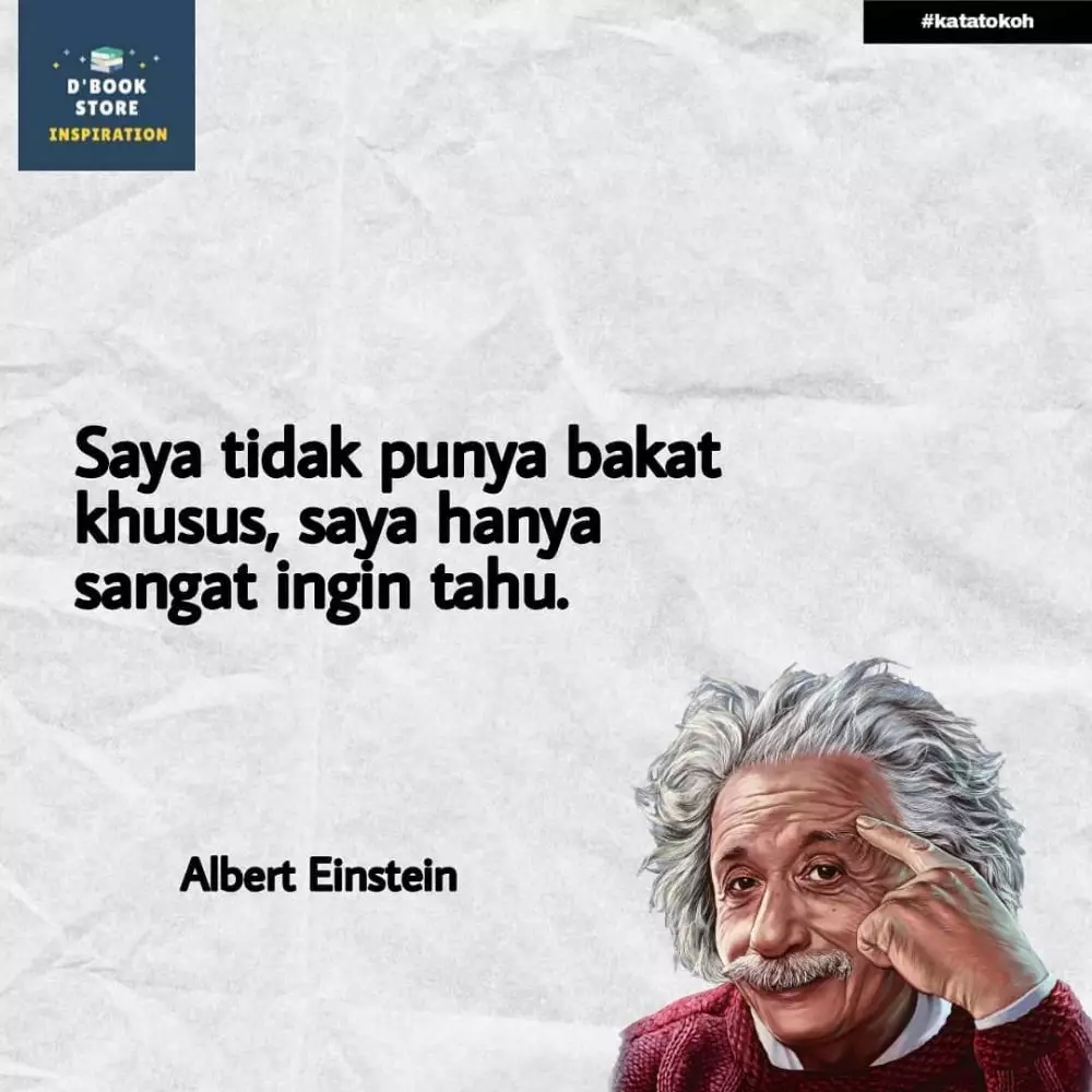  Motto hidup Albert Einstein © 2021 brilio.net