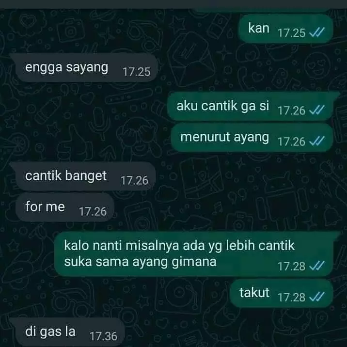 chat kalau pacar terlalu jujur nyesek banget © 2021 instagram.com