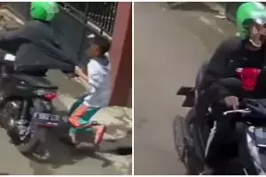 Nekat kejar jambret, aksi bocah ini bikin ngilu