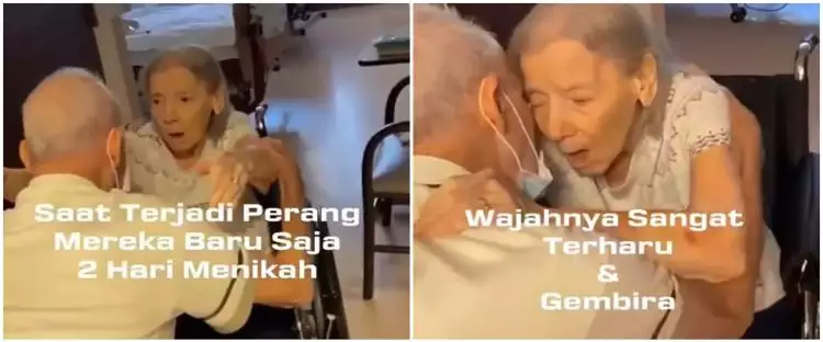 Kisah pasangan terpisah 73 tahun bertemu lagi di panti jompo ini haru
