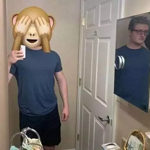 potret bingungin gara-gara cermin © 2021 instagram.com