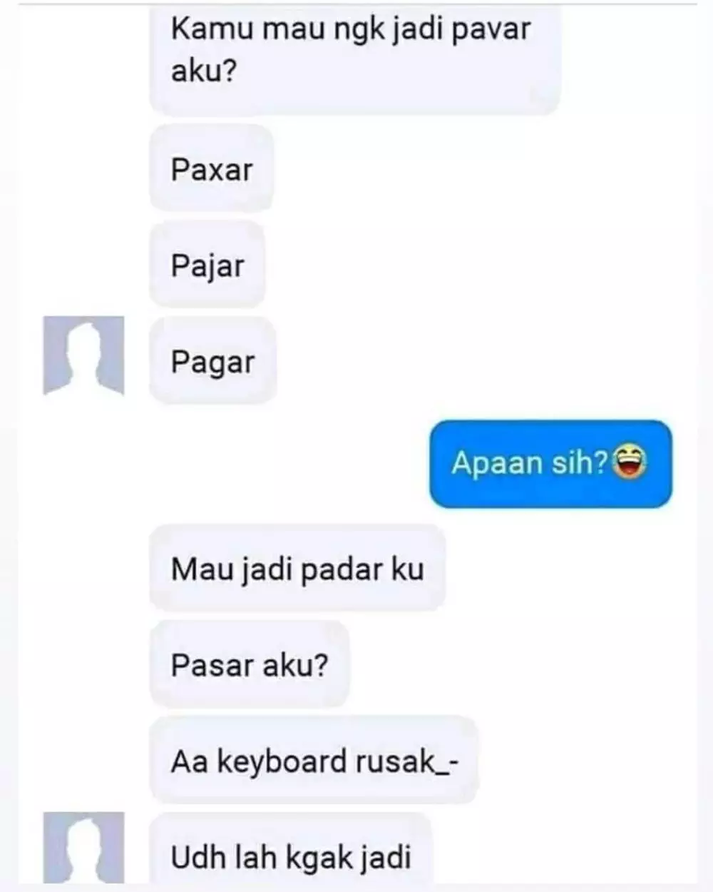 chat mau nembak tapi pede banget © 2021 instagram.com