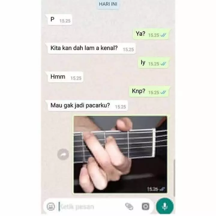 chat mau nembak tapi pede banget © 2021 instagram.com