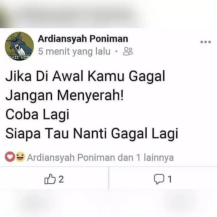 status FB kata-kata bijak tapi malah lucu © 2021 instagram.com