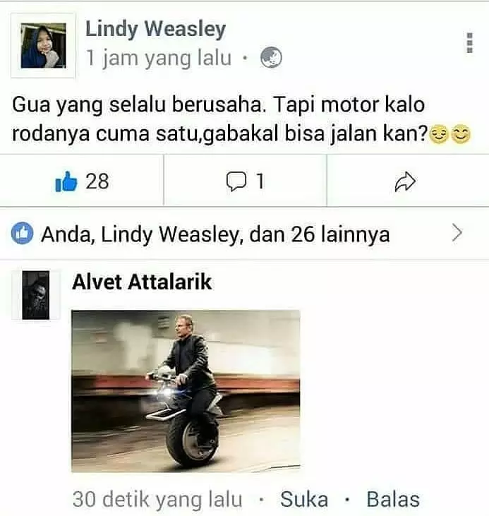 status FB kata-kata bijak tapi malah lucu © 2021 instagram.com