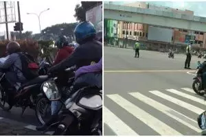 11 Momen lucu orang istirahat di lampu merah, tingkahnya ada-ada aja