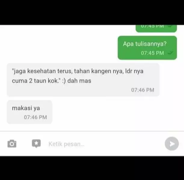 titip pesan ke pacar lewat ojek online lucu © 2021 instagram.com