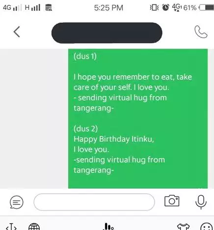 titip pesan ke pacar lewat ojek online lucu © 2021 instagram.com