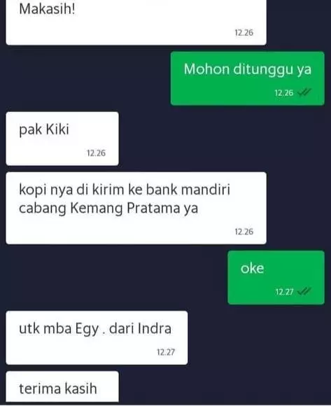 titip pesan ke pacar lewat ojek online lucu © 2021 instagram.com
