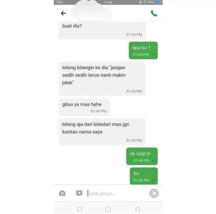 titip pesan ke pacar lewat ojek online lucu © 2021 instagram.com
