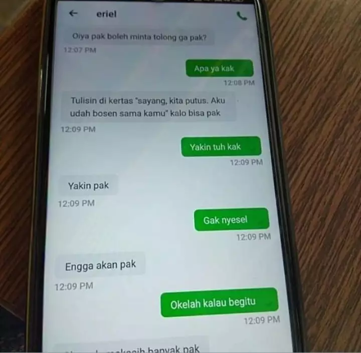 titip pesan ke pacar lewat ojek online lucu © 2021 instagram.com