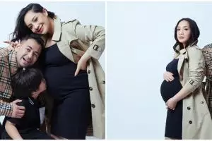 9 Momen maternity photoshoot Nagita Slavina, dilakukan di rumah