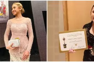 Gaya 9 aktris di FFI 2021, Prilly Latuconsina anggun pakai kebaya Bali