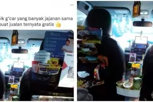 Taksi online ini sediakan aneka jajanan dan obat gratis, panen pujian