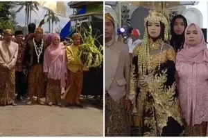 Kostum monster hingga smoke bomb, iringan pengantin ini bak karnaval