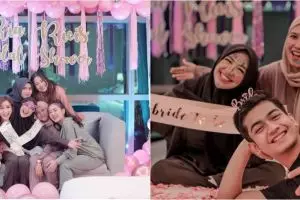 11 Momen bridal shower Ria Ricis, sahabat beri kejutan tengah malam