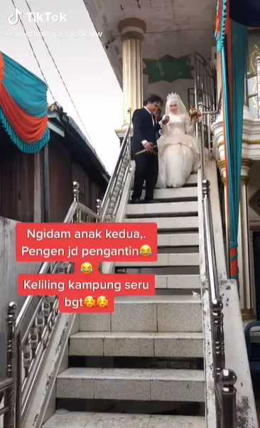 wanita ini ngidam jadi pengantin lagi TikTok