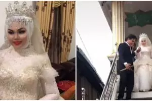 Hamil anak kedua, wanita ini ngidam jadi pengantin lagi