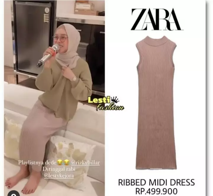 fashion item Lesty Kejora ini tak sampai Rp 500 ribu Instagram/@lesti.fashion