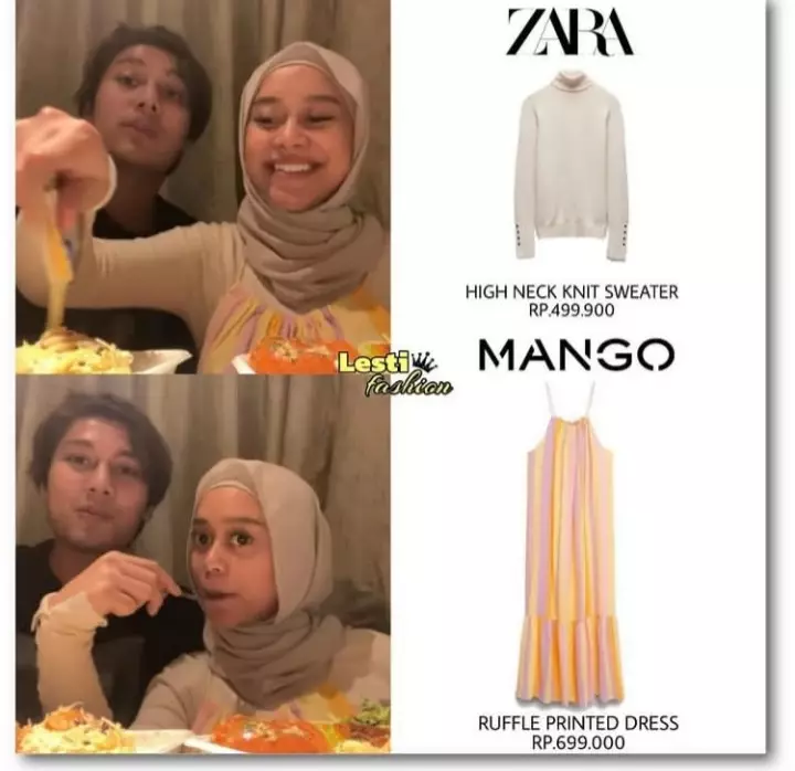 fashion item Lesty Kejora ini tak sampai Rp 500 ribu Instagram/@lesti.fashion