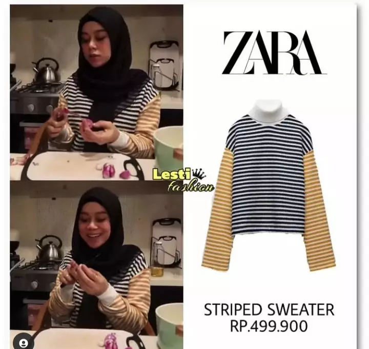 fashion item Lesty Kejora ini tak sampai Rp 500 ribu Instagram/@lesti.fashion