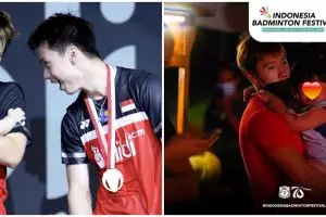 Sempatkan waktu di sela kompetisi, 9 momen Marcus Gideon momong anak