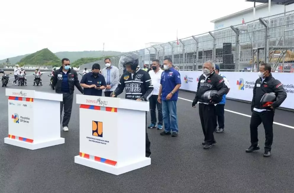 Jokowi meresmikan sirkuit Mandalika © Instagram