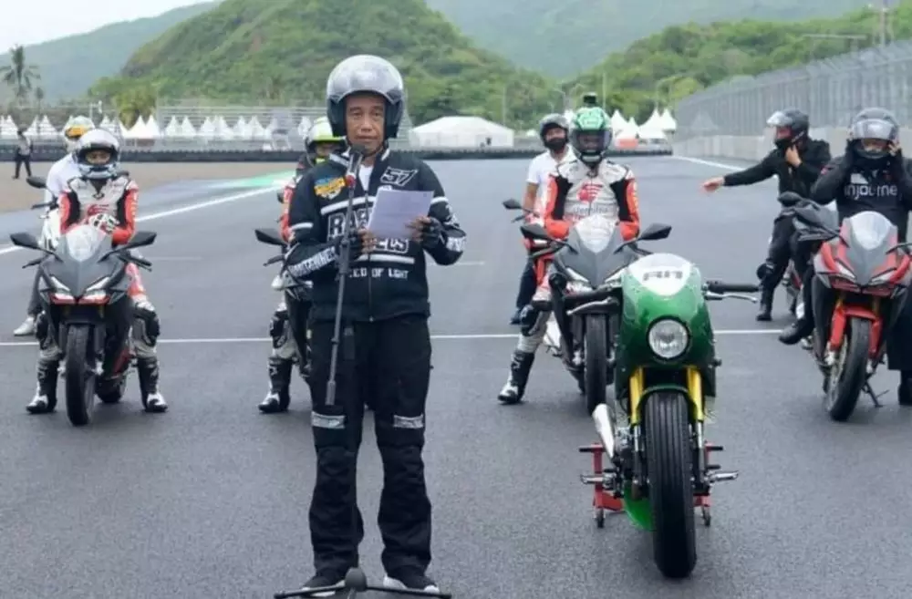 Jokowi meresmikan sirkuit Mandalika © Instagram
