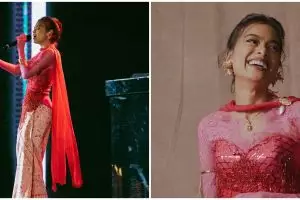 7 Potret Eva Celia pakai kebaya unik saat manggung di FFI 2021