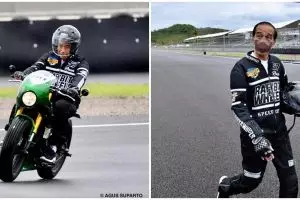 Jajal sirkuit Mandalika, ini kisaran harga outfit dan motor Jokowi