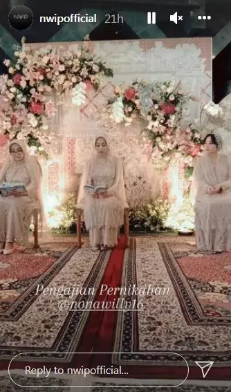 Momen pengajian jelang pernikahan adik Nikita Willy © berbagai sumber Momen pengajian jelang pernikahan adik Nikita Willy © berbagai sumber