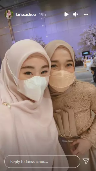 Ririe Fairuz dan Larissa Chou resepsi Ria Ricis © 2021 brilio.net