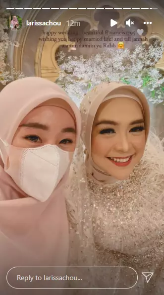 Ririe Fairuz dan Larissa Chou resepsi Ria Ricis © 2021 brilio.net